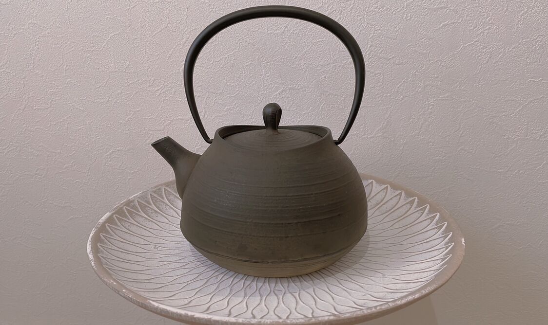 施術後はお茶を飲みながらリラックス
